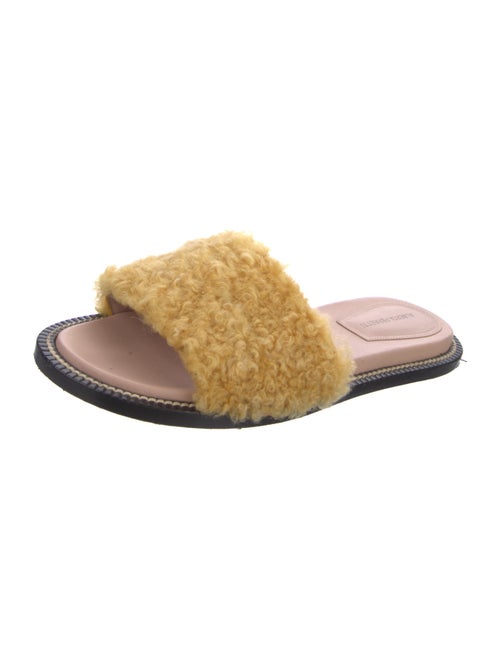 Alberta Ferretti Shearling Slides