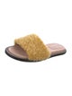 Alberta Ferretti Shearling Slides