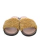 Alberta Ferretti Shearling Slides