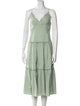 Alberta Ferretti Linen Midi Length Dress