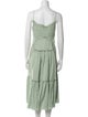 Alberta Ferretti Linen Midi Length Dress