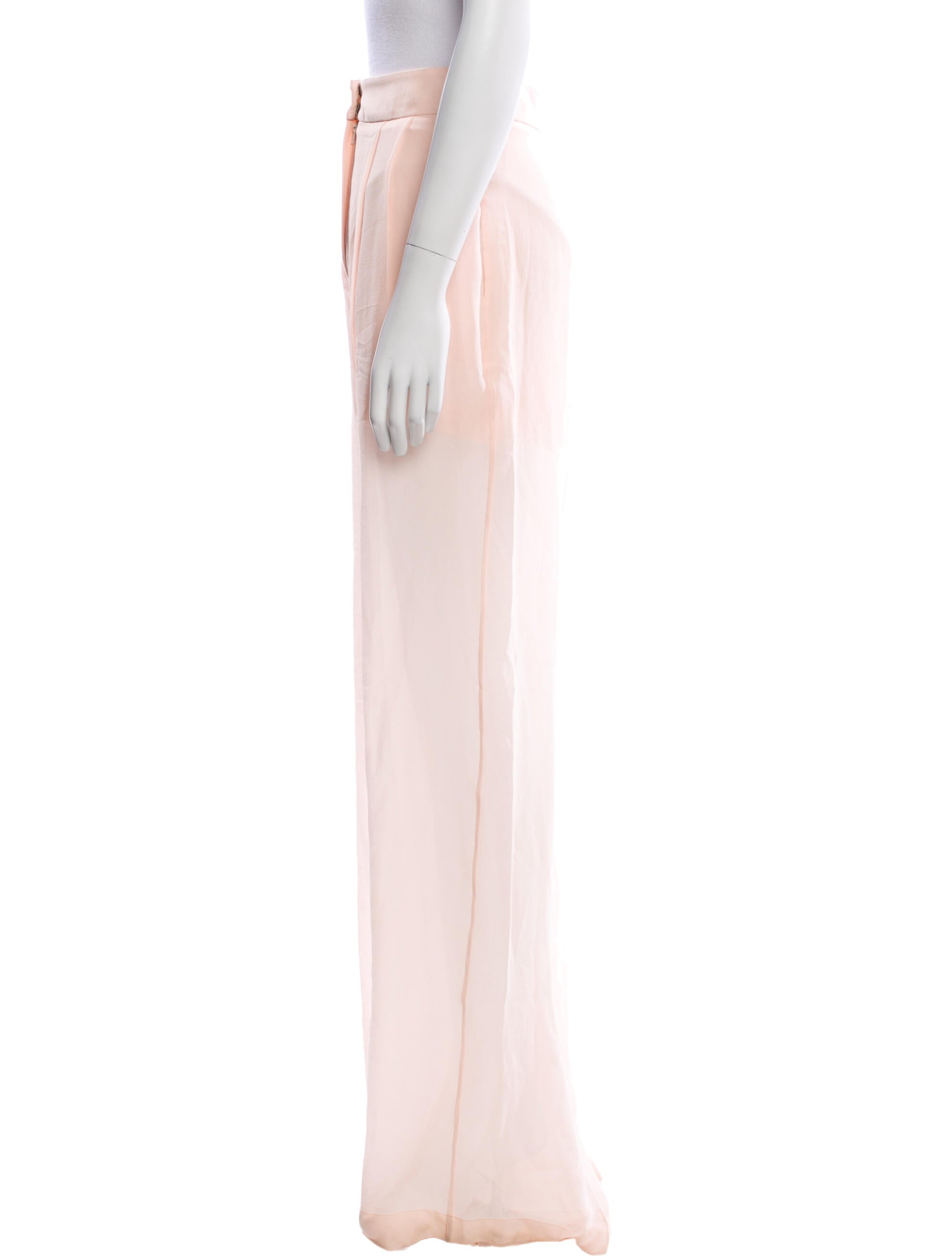 Alberta Ferretti Silk Wide Leg Pants