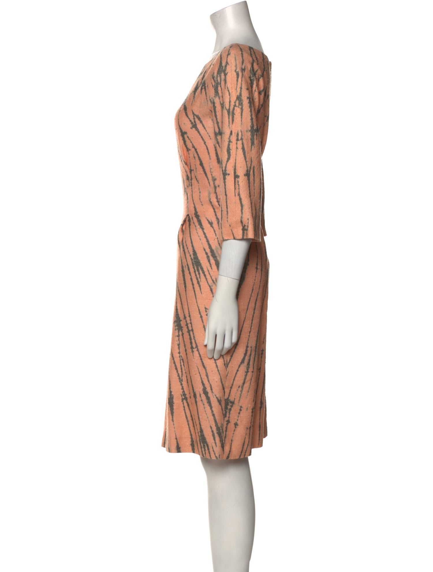 Alberta Ferretti Silk Knee-Length Dress
