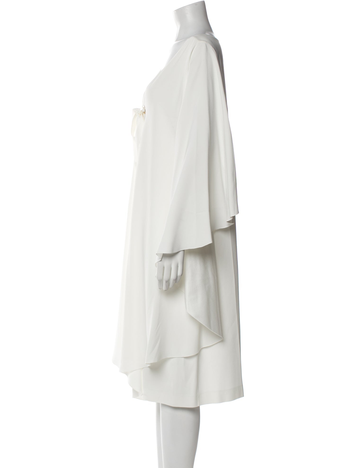 Alberta Ferretti V-Neck Midi Length Dress