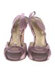 Alberta Ferretti Satin Slingback Sandals