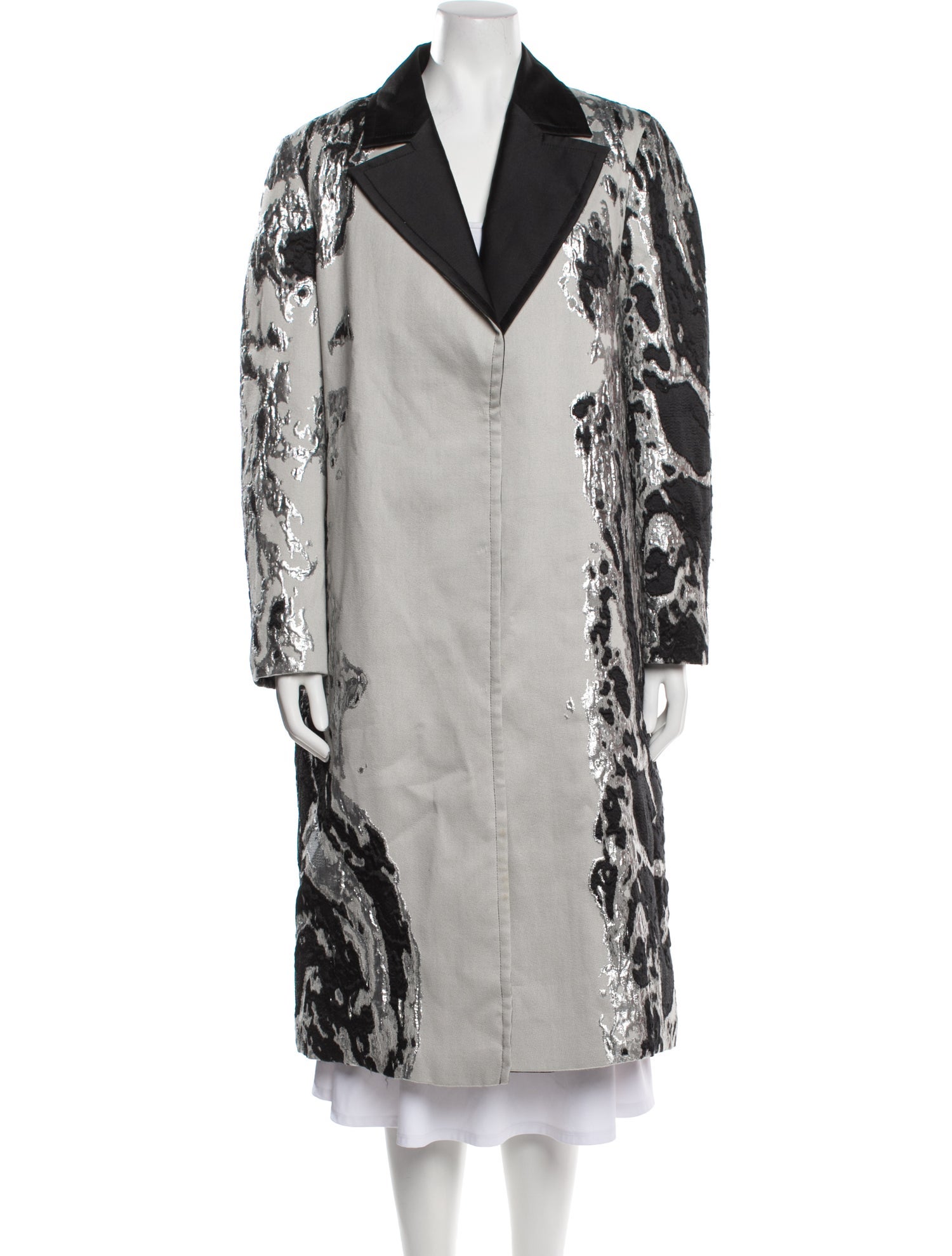 Alberta Ferretti Colorblock Pattern Coat w/ Tags