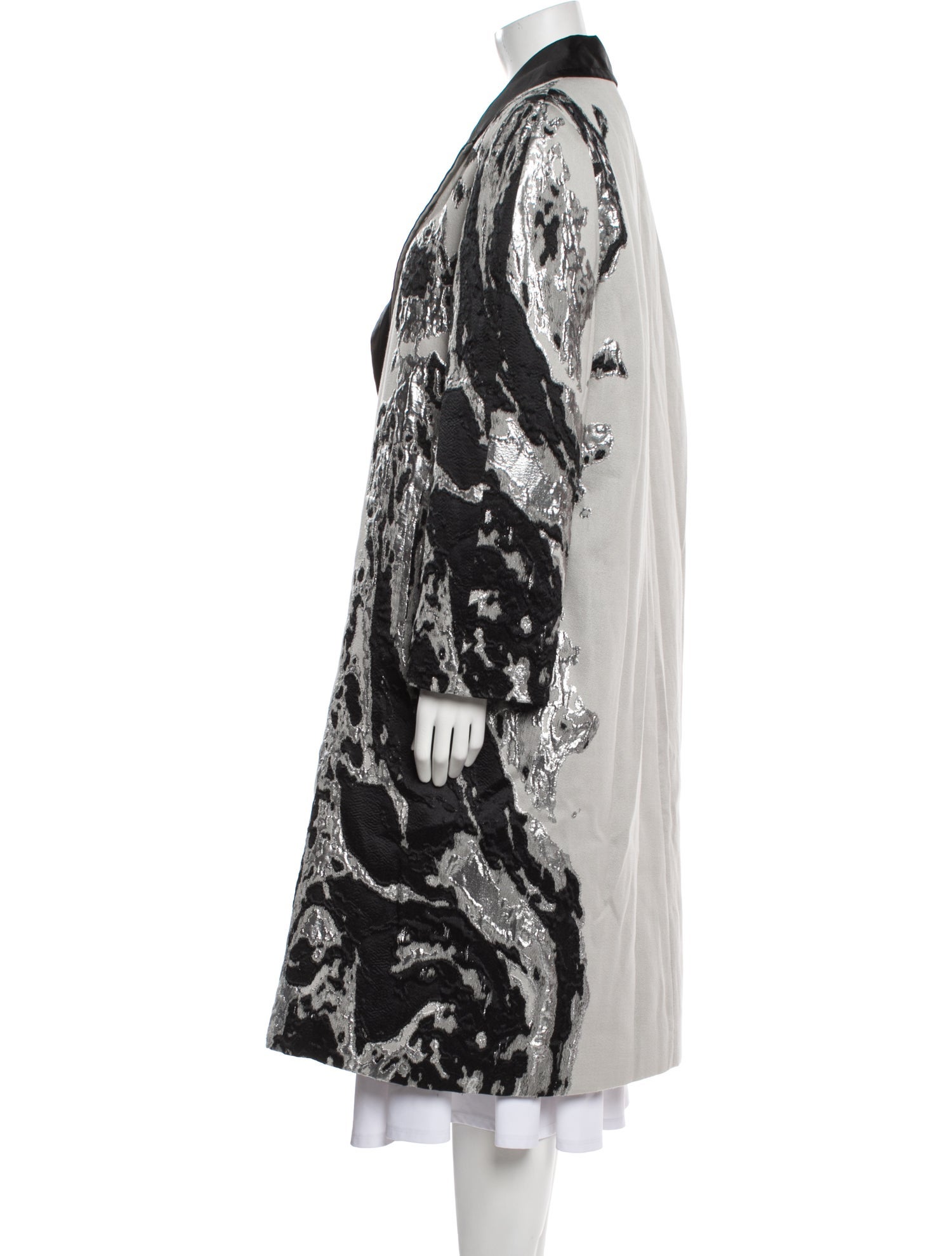 Alberta Ferretti Colorblock Pattern Coat w/ Tags