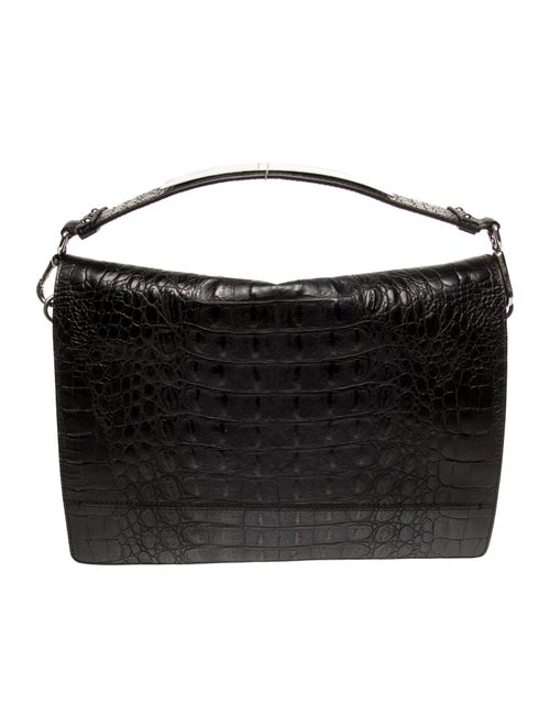 Alberta Ferretti Alligator Top Handle Bag