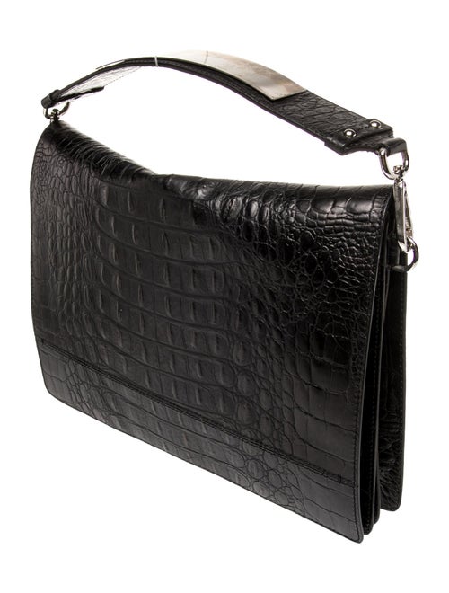 Alberta Ferretti Alligator Top Handle Bag