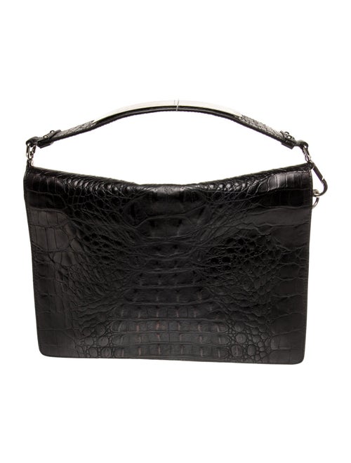 Alberta Ferretti Alligator Top Handle Bag