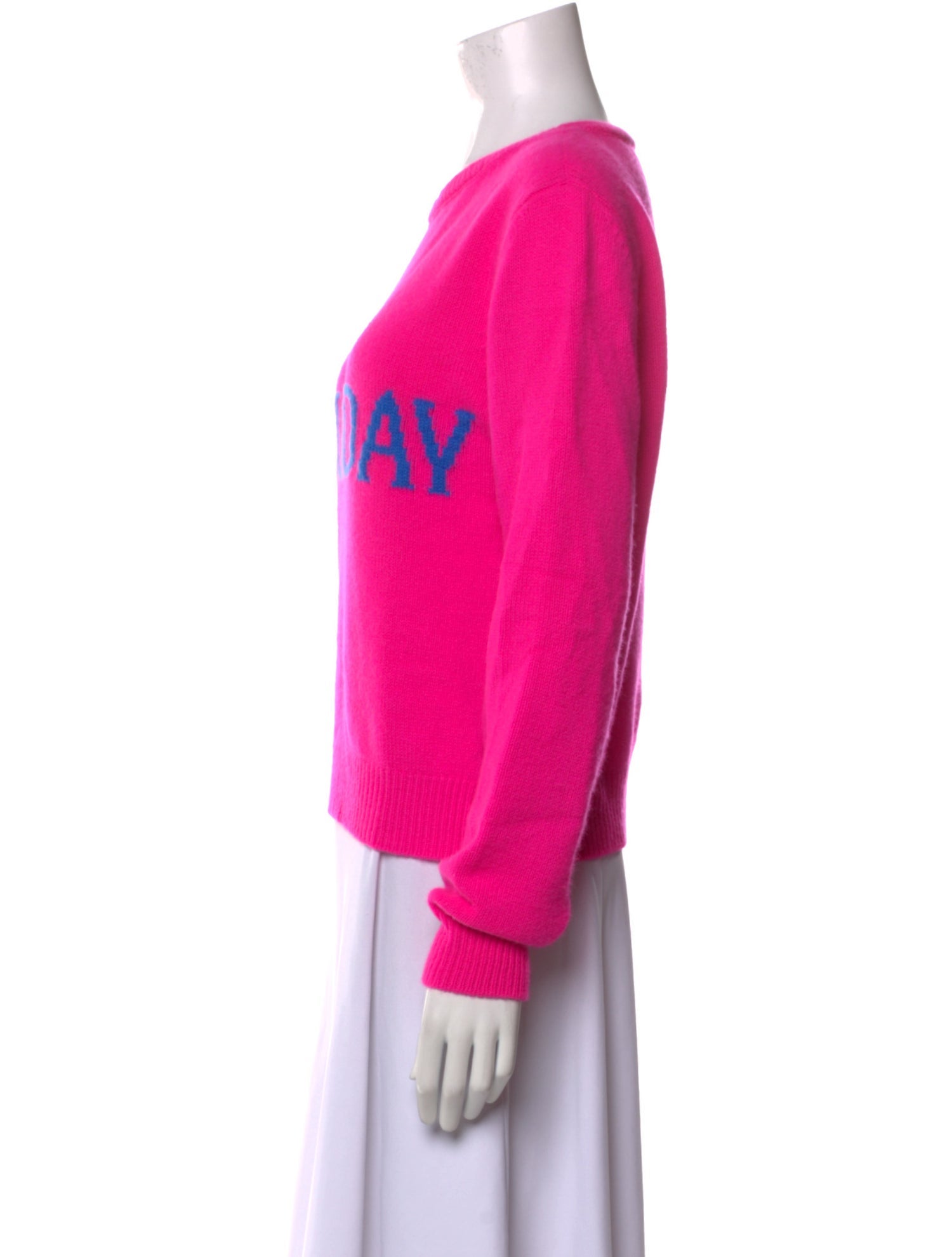 Alberta Ferretti Virgin Wool Graphic Print Sweater