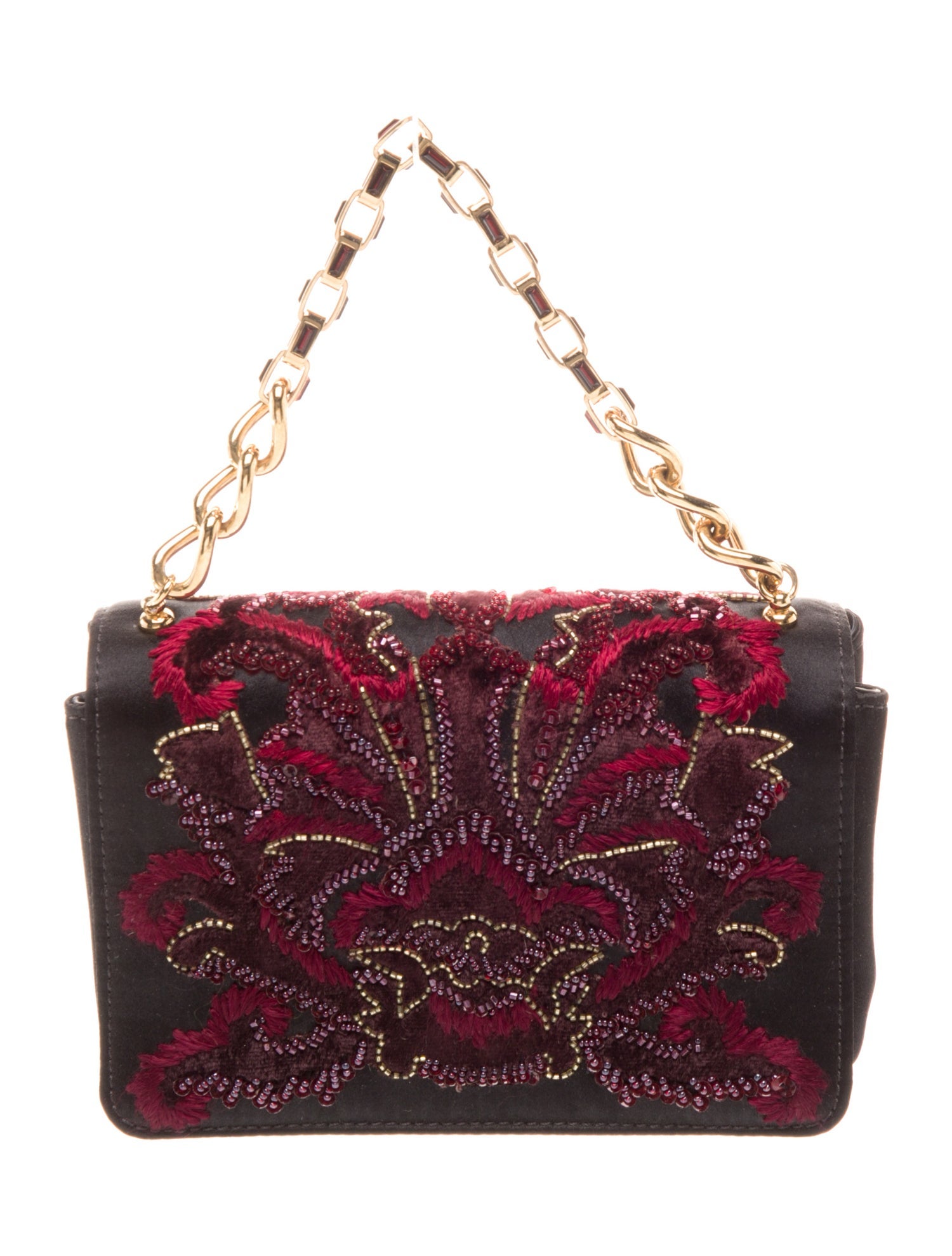 Alberta Ferretti Satin Top Handle Bag