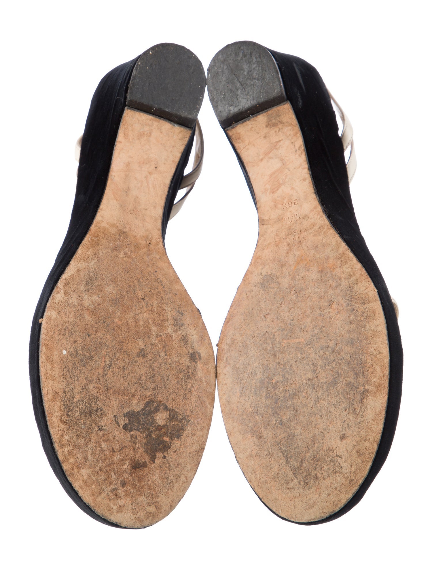 Alberta Ferretti Suede Animal Print Slingback Sandals