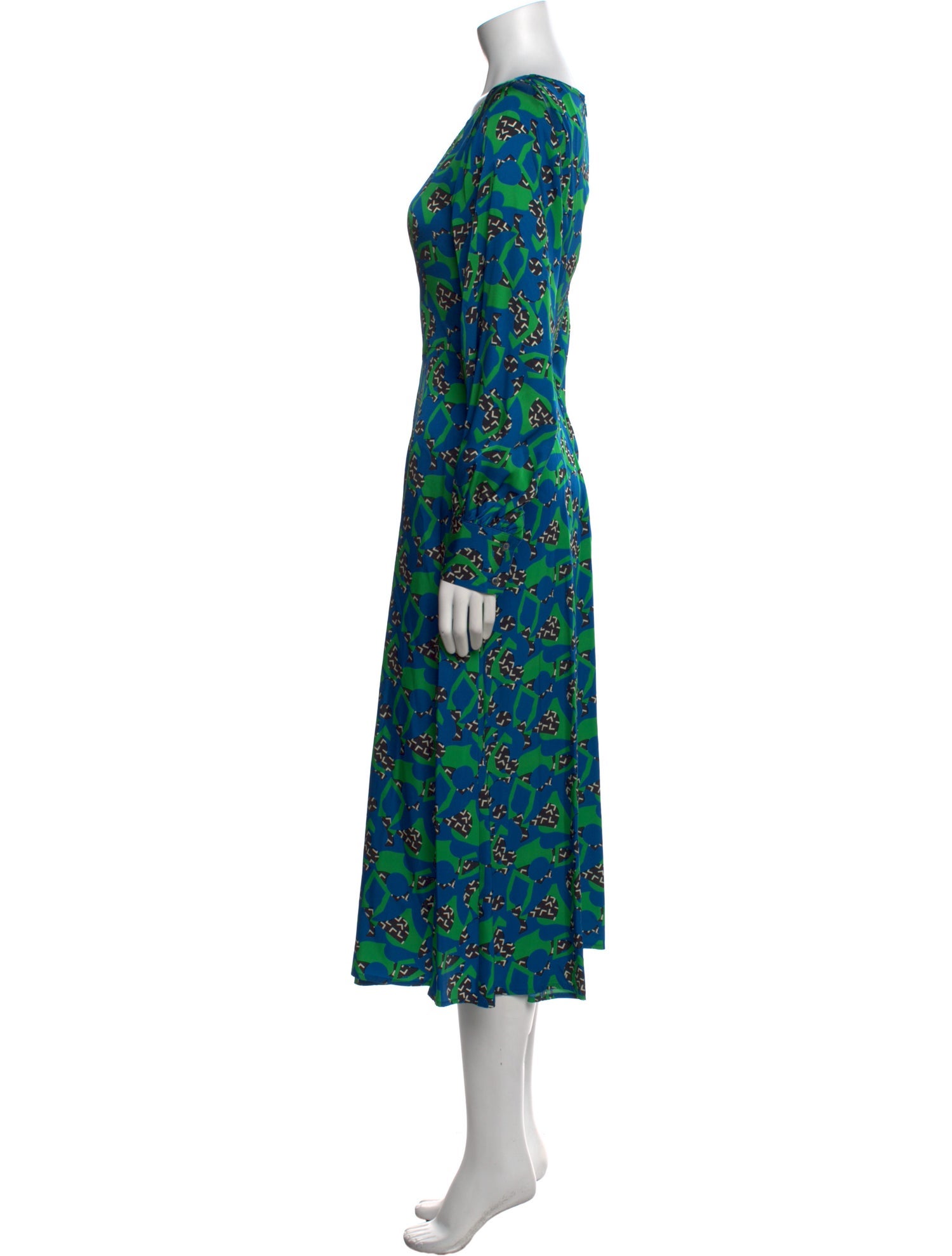 Alberta Ferretti Floral Print Long Dress w/ Tags
