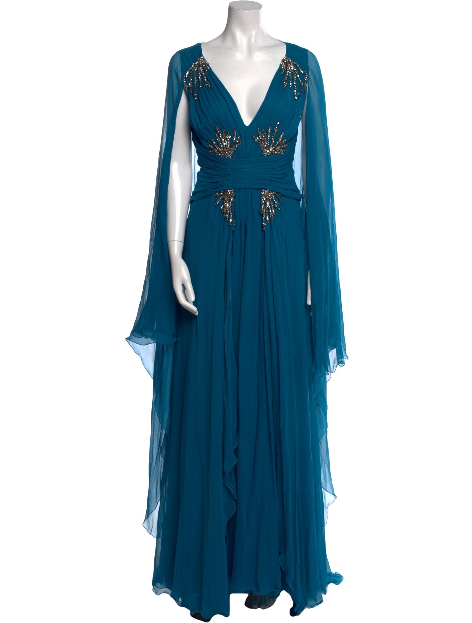 Alberta Ferretti Silk Long Dress