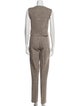 Alberta Ferretti Virgin Wool Glitter Accents Pant Set
