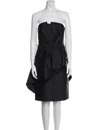 Alberta Ferretti Strapless Mini Dress
