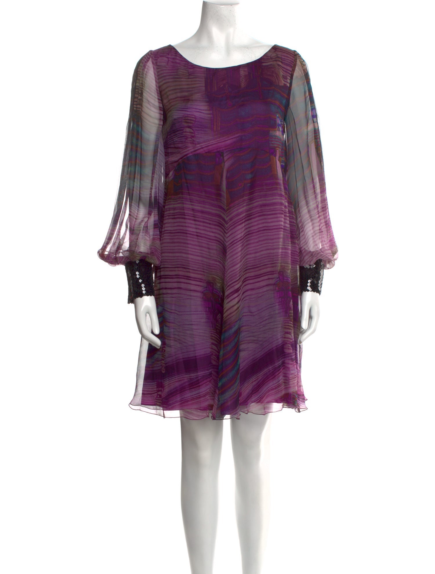 Alberta Ferretti Silk Mini Dress