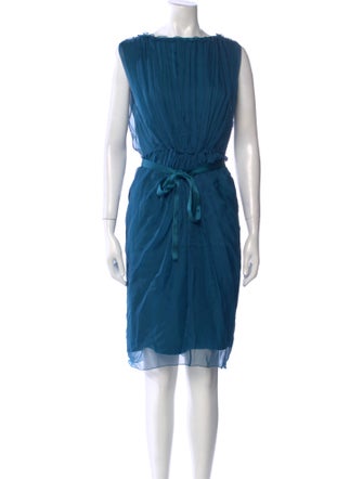 Alberta Ferretti Silk Midi Length Dress