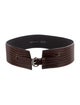Alberta Ferretti Wide Lizard Waist Belt