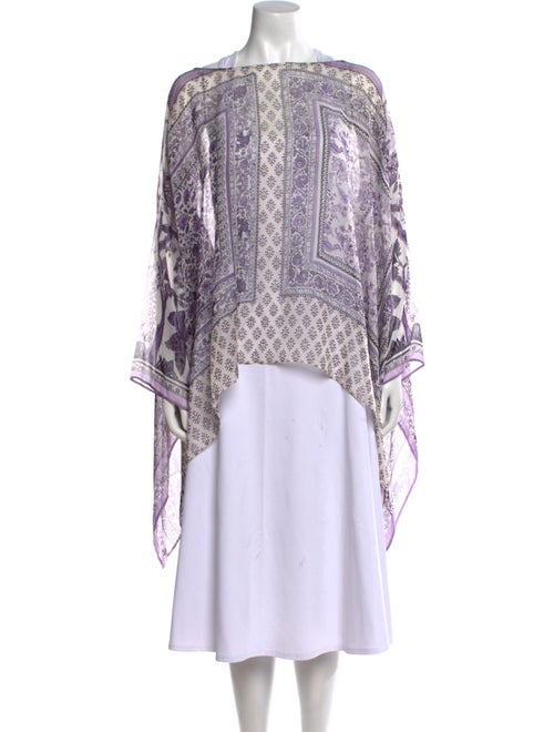 Alberta Ferretti Silk Printed Tunic