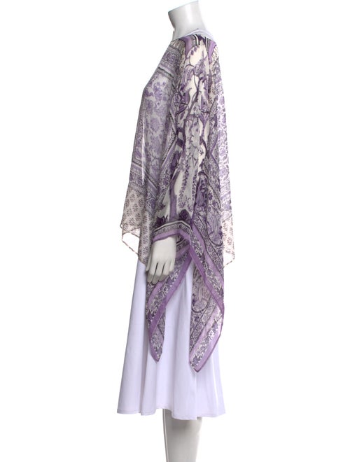 Alberta Ferretti Silk Printed Tunic