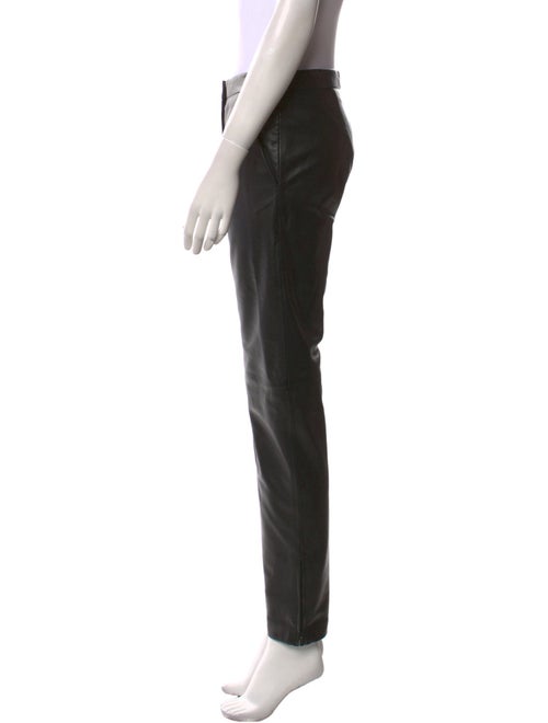 Alberta Ferretti Leather Skinny Leg Pants