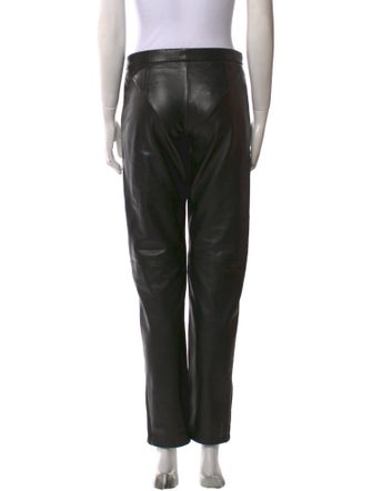 Alberta Ferretti Leather Skinny Leg Pants