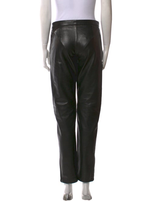 Alberta Ferretti Leather Skinny Leg Pants