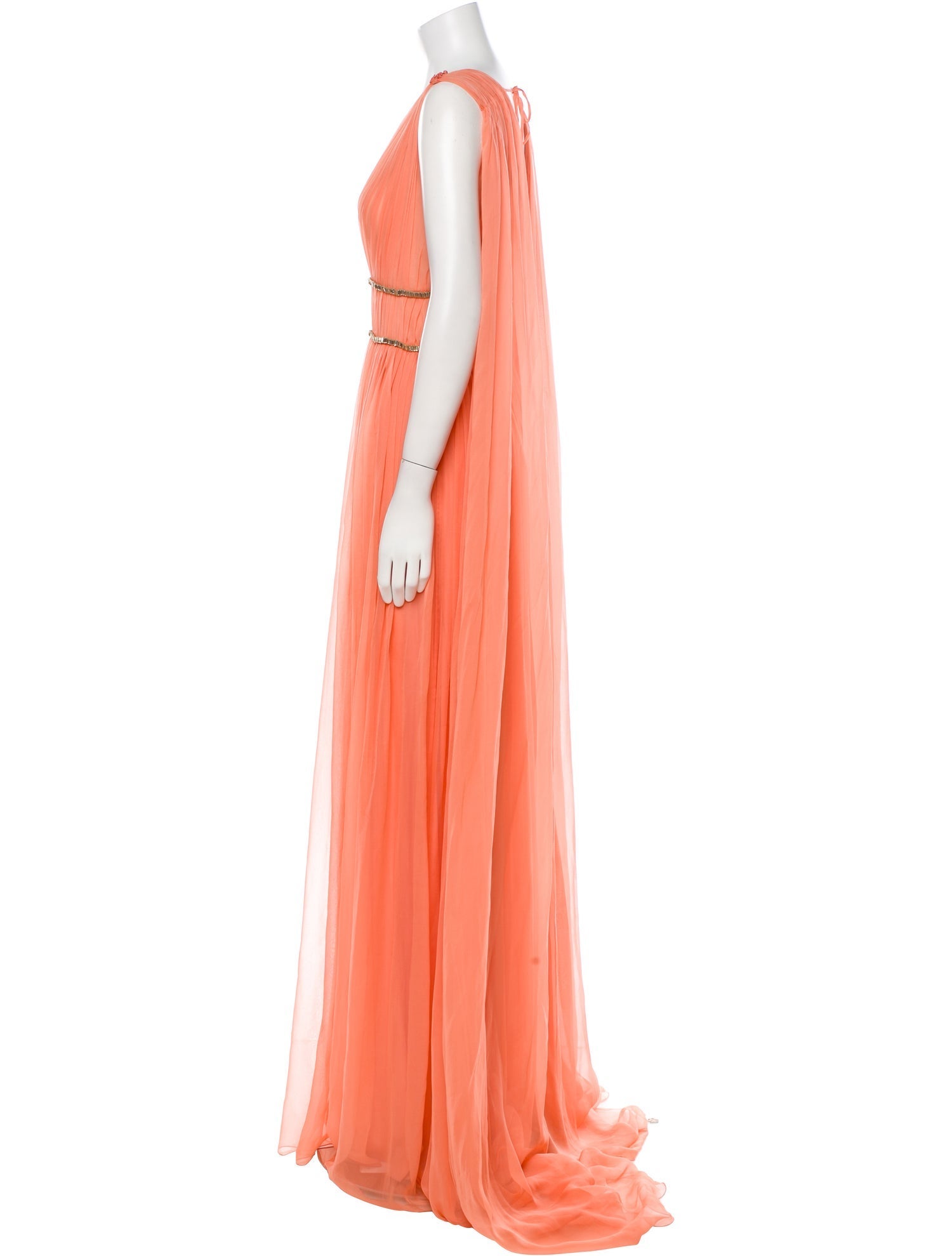 Alberta Ferretti Silk Long Dress