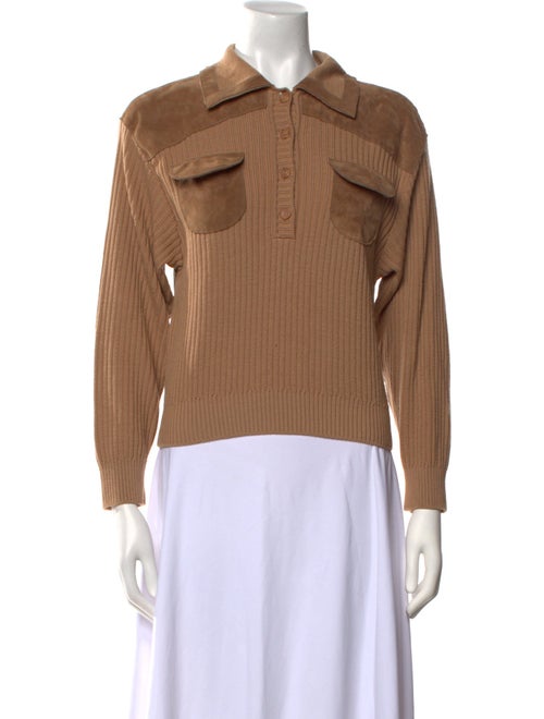 Alberta Ferretti Virgin Wool Crew Neck Sweater