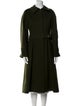 Alberta Ferretti Virgin Wool Trench Coat