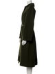 Alberta Ferretti Virgin Wool Trench Coat