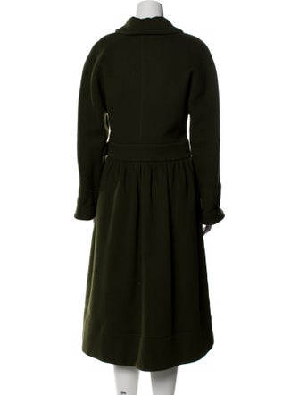 Alberta Ferretti Virgin Wool Trench Coat