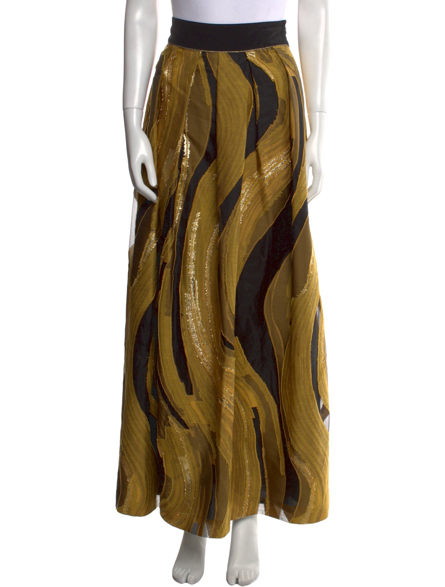 Alberta Ferretti Printed Long Skirt
