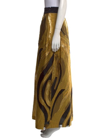 Alberta Ferretti Printed Long Skirt