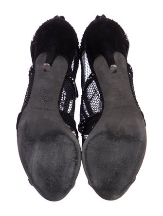 Alberta Ferretti Suede Animal Print Sandals