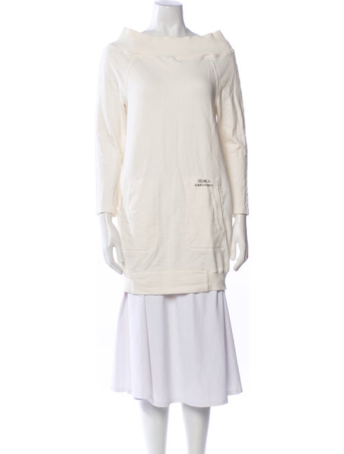 Alberta Ferretti Bateau Neckline Long Sleeve Tunic