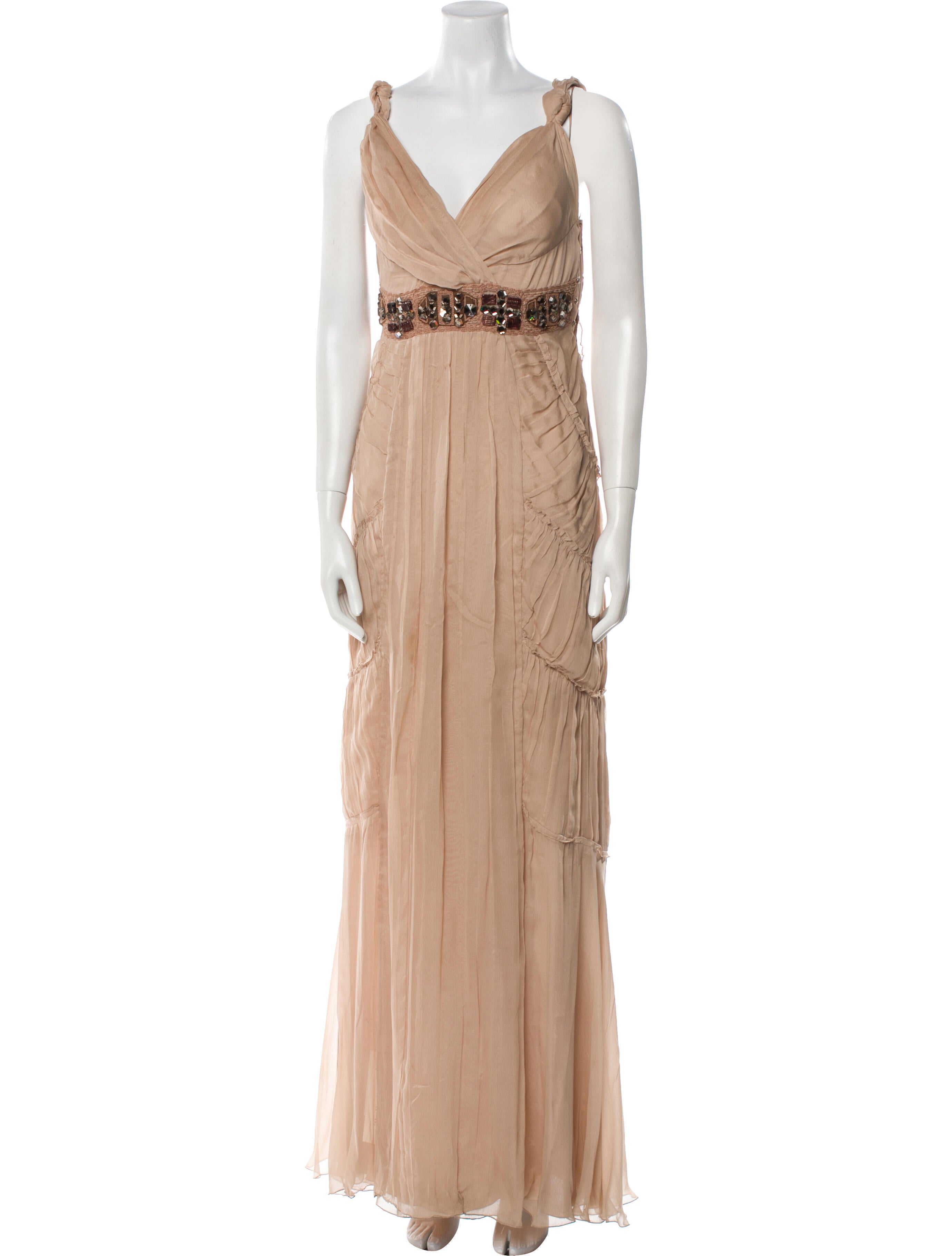 Alberta Ferretti Silk Long Dress