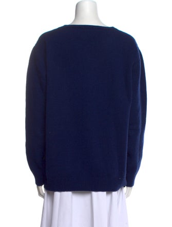 Alberta Ferretti Virgin Wool Graphic Print Sweater