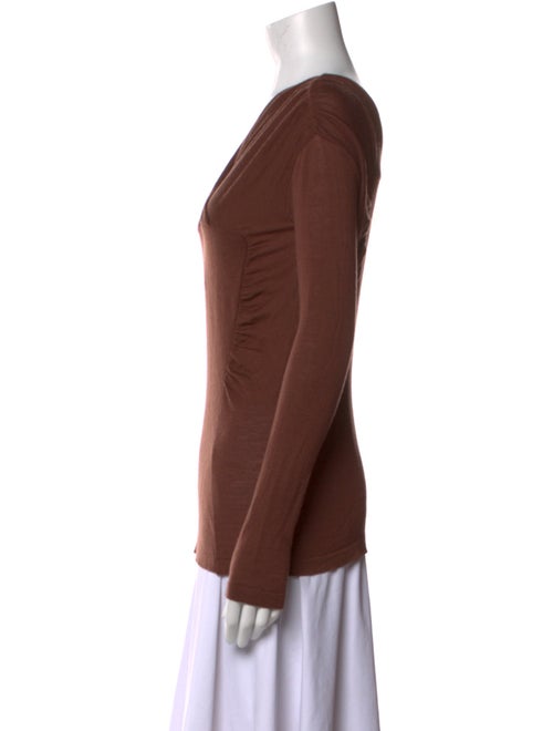 Alberta Ferretti Virgin Wool V-Neck Sweater