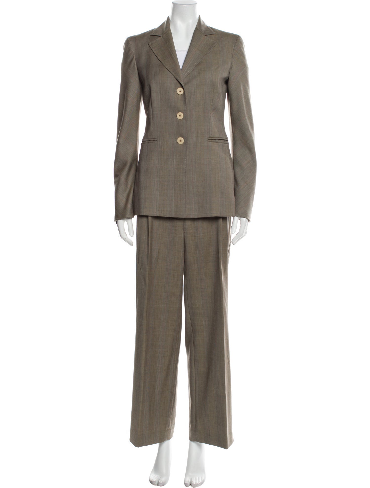 Alberta Ferretti Virgin Wool Pantsuit