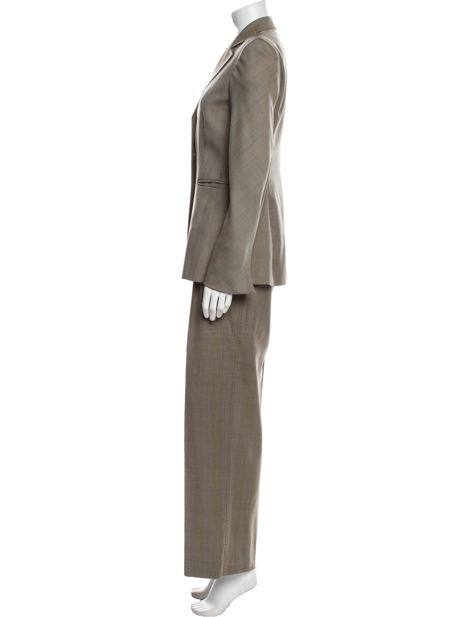 Alberta Ferretti Virgin Wool Pantsuit