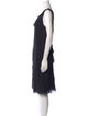 Alberta Ferretti Scoop Neck Knee-Length Dress