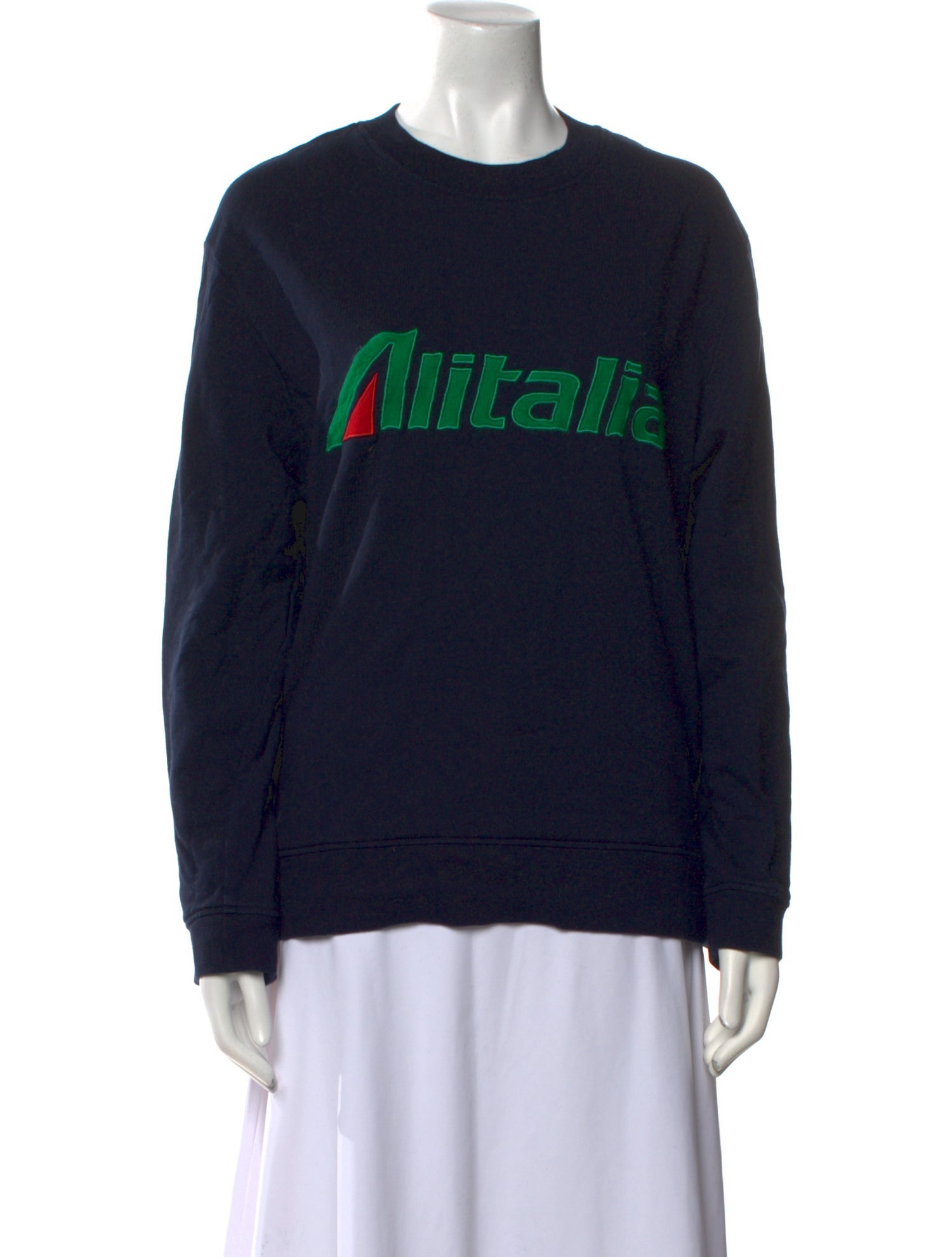 Alberta Ferretti Graphic Print Crew Neck Sweatshirt