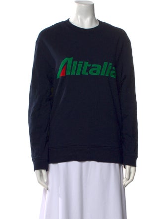 Alberta Ferretti Graphic Print Crew Neck Sweatshirt