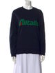 Alberta Ferretti Graphic Print Crew Neck Sweatshirt
