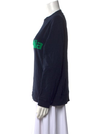 Alberta Ferretti Graphic Print Crew Neck Sweatshirt