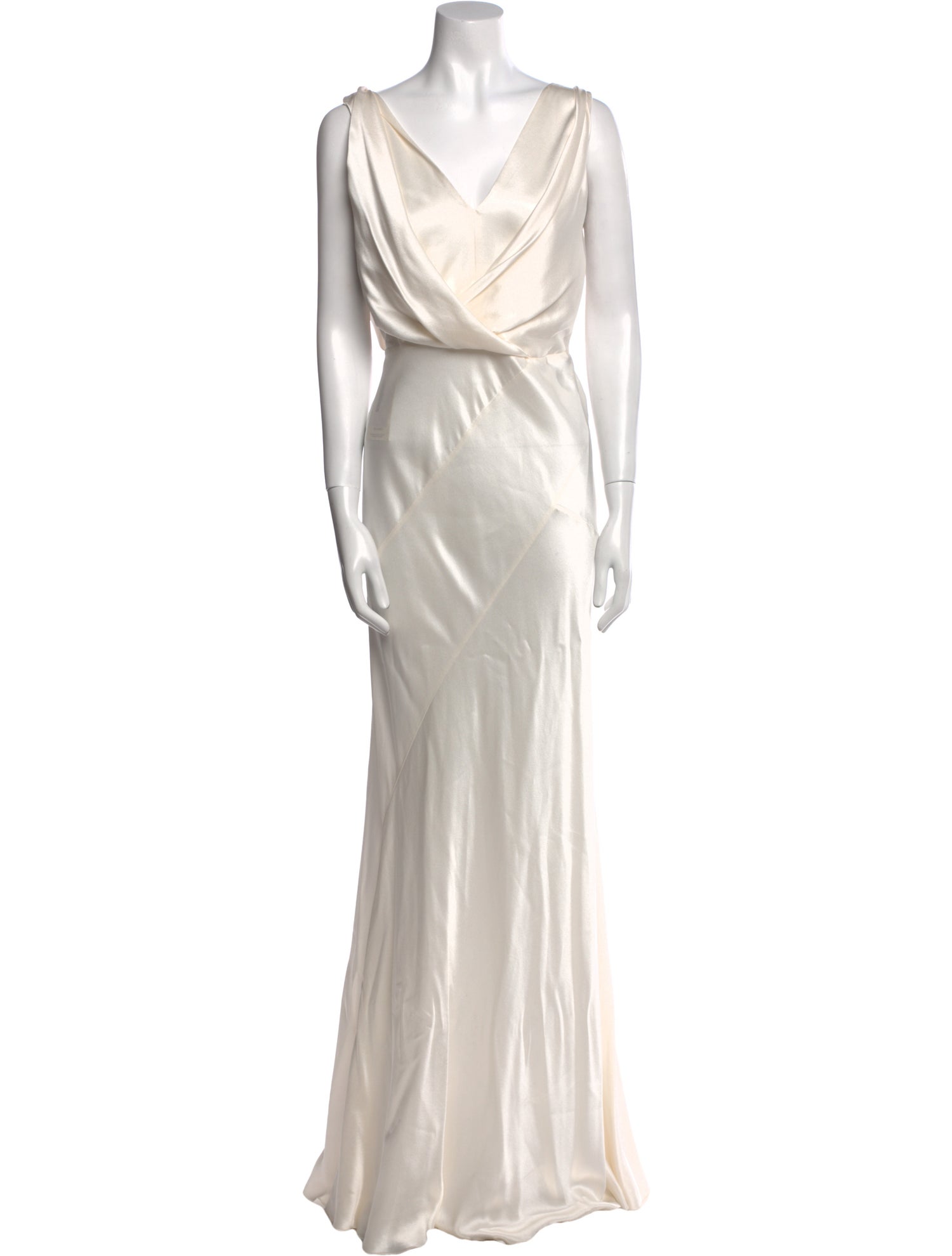Alberta Ferretti Silk Long Dress