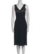 Alberta Ferretti Virgin Wool Midi Length Dress